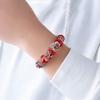 Bracelet Jewelry Heart Lock Bead Bracelet Diy Sweet Key Peach Round Bead Bracelet view 2
