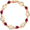 Bracelet Jewelry Ladies Love Heart-Shaped Bracelet Hollow Water Drop Zircon Bracelet view 1