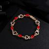 Bracelet Jewelry Ladies Love Heart-Shaped Bracelet Hollow Water Drop Zircon Bracelet view 2