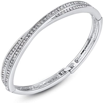 Bracelet Jewelry Ladies Bracelet Double Row Cross Zircon Bracelet
