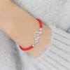 Bracelet Jewelry Ladies 925 Silver Plated Bracelet Hypoallergenic Red Rope Bracelet view 4