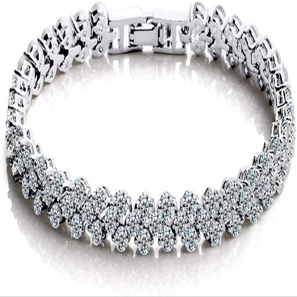 Bracelet Jewelry Women S Silver Bracelet Zircon Crystal Bracelet