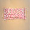Handmade Face Mask, pink floral, adjustable, 3 layers - next day shipping view 4