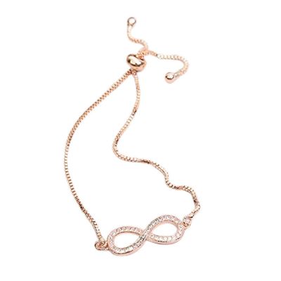 Bracelet Jewelry Women S Bracelet Bow Bracelet Zircon-Set Adjustable Bracelet