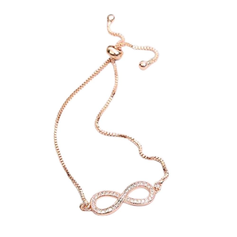 Bracelet Jewelry Women S Bracelet Bow Bracelet Zircon-Set Adjustable Bracelet
