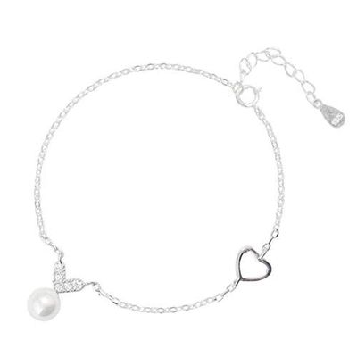 Bracelet Jewelry Women S Bracelet Fresh And Sweet Pearl Love Bracelet Simple And Wild Hollow Diamond Jewelry