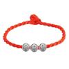 Bracelet Jewelry Red Rope Bracelet Ladies Silver-Plated Bead Bracelet view 1