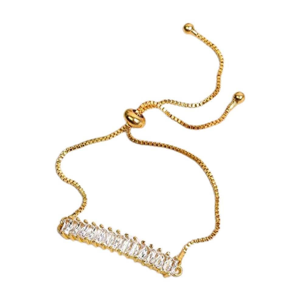 Bracelet Jewelry Women S Bracelet Classic Rectangular Zircon Bracelet Telescopic Zircon Bracelet