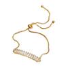 Bracelet Jewelry Women S Bracelet Classic Rectangular Zircon Bracelet Telescopic Zircon Bracelet view 1