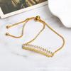 Bracelet Jewelry Women S Bracelet Classic Rectangular Zircon Bracelet Telescopic Zircon Bracelet view 4