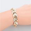 Bracelet Jewelry Ladies Bracelet Golden Leaf Bracelet Able Noble Jewelry With Diamonds view 2