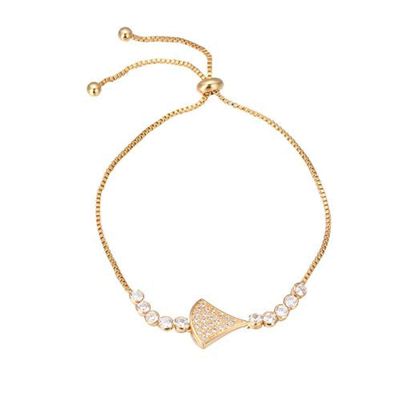 Bracelet Jewelry Women S Bracelet Simple Fan-Shaped Bracelet Able Temperament Micro-Set Zircon Adjustable Bracelet