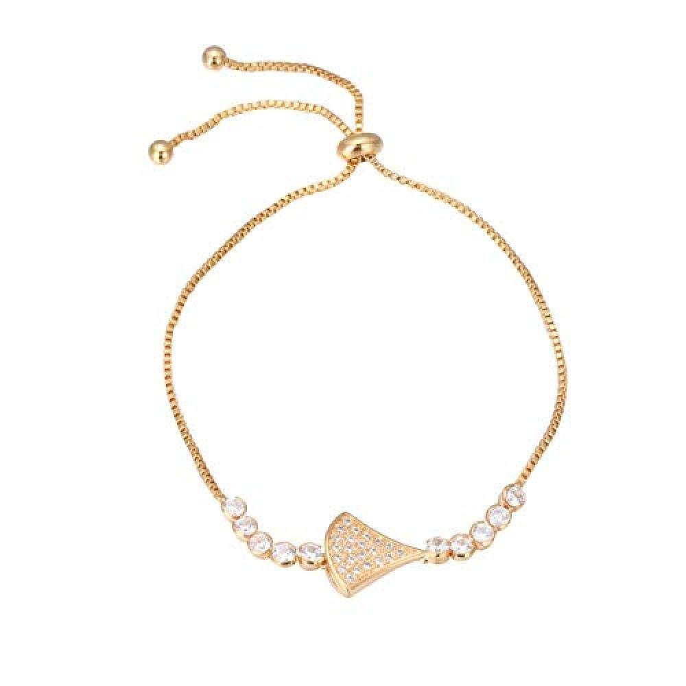 Bracelet Jewelry Women S Bracelet Simple Fan-Shaped Bracelet Able Temperament Micro-Set Zircon Adjustable Bracelet