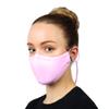 Bloch unisex-adult Adult Soft Stretch Reusable Face Mask With Lanyard and Moldable Nose Pad (Pack of 3), Light Pink, One Size view 1