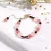 Bracelet Jewelry Ladies Bracelet Pink Crystal Strawberry Crystal Garnet Bracelet Transfer Bracelet view 2