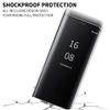 MadBee for Galaxy A71 Case [with Screen Protector Full Coverage Flexible Film],Electroplate Plating Kickstand Case Smart Clear View Cover for Galaxy A71 (Black) view 3