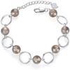 Bracelet Jewelry Natural Gray Agate Crystal Bracelet Bead-Shaped Silver-Plated Bracelet view 1