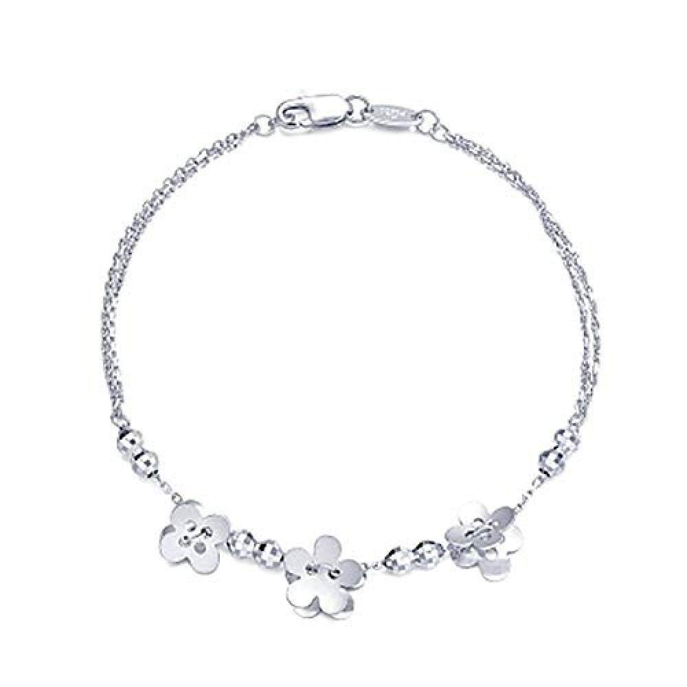 Bracelet Jewelry Women S Bracelet Flower Silver Bracelet Personalized Creative Jewelry