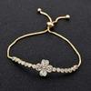 Bracelet Jewelry Women S Bracelet Simple Classic Four-Leaf Clover Bracelet Personalized Micro-Set Zircon Gold-Plated Bracelet view 3