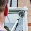 UNGER 6 Piece Conservatory Window Cleaning Kit - 6m Telescopic Pole, Squeegee/Washer, Cobweb Duster, Microfibre Cloths, Soap - Extendable Long Reach view 2