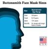 Buttonsmith White Adult Cotton Adjustable Face Mask with Filter Pocket - Pack of 4 - Two Layer Soft T-Shirt Material - Washable - Made in The USA view 3