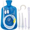 Smokitcen Enema Kit  2L Enema Bag 5.0ft. Long Silicone Hose  5 Multi-Size Reusable Tips  Controlled Water Flow  for Colon Detox Cleanse Enemas view 1