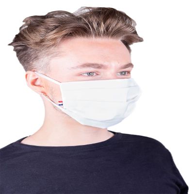 Face Protection Anti Dust Washable Fabric Cotton Canvas 100% Standards AFNOR Made in France With Nasale Barrette Per Pack of 2