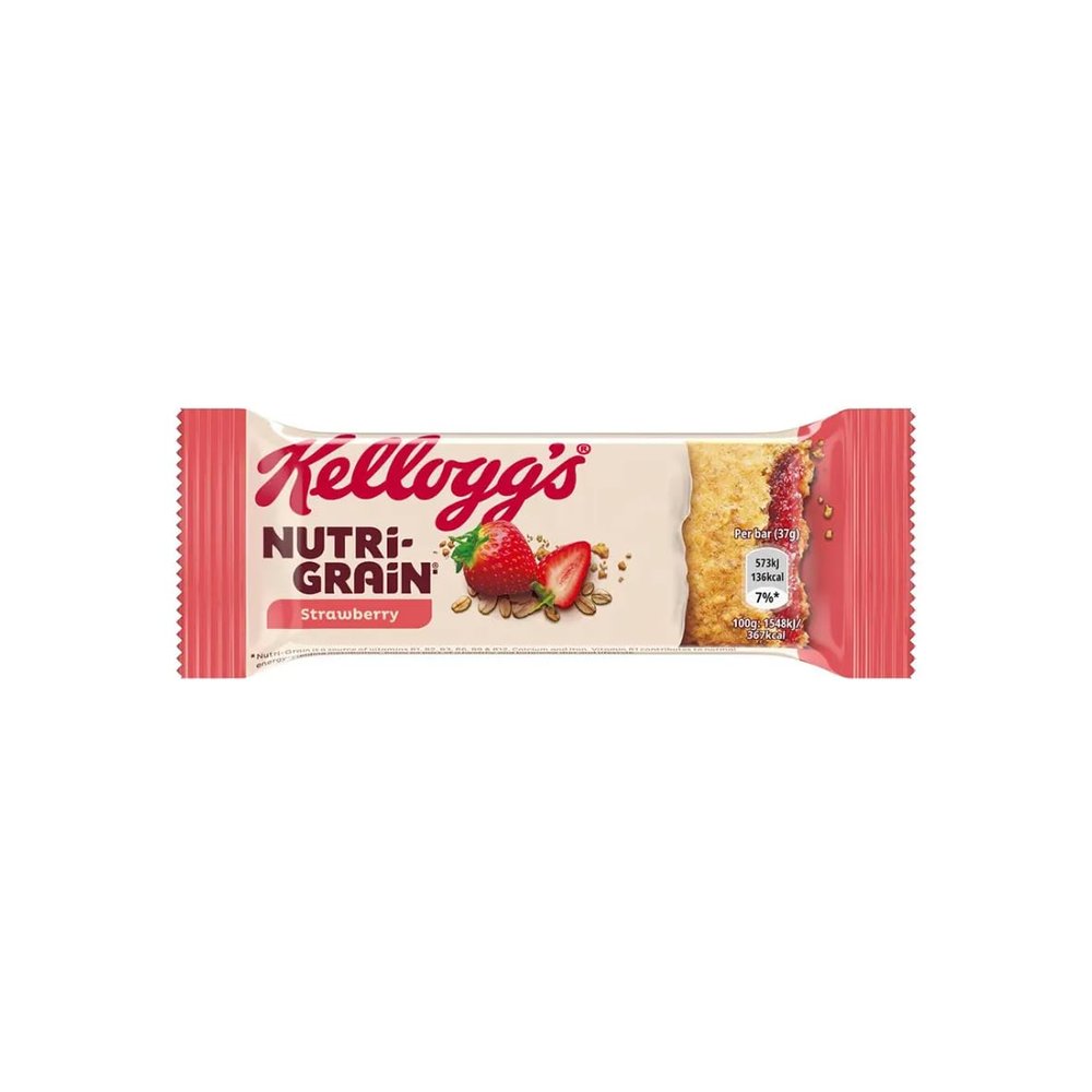 Kelloggs Strawberry Nutri Grain Bars - 25x37g