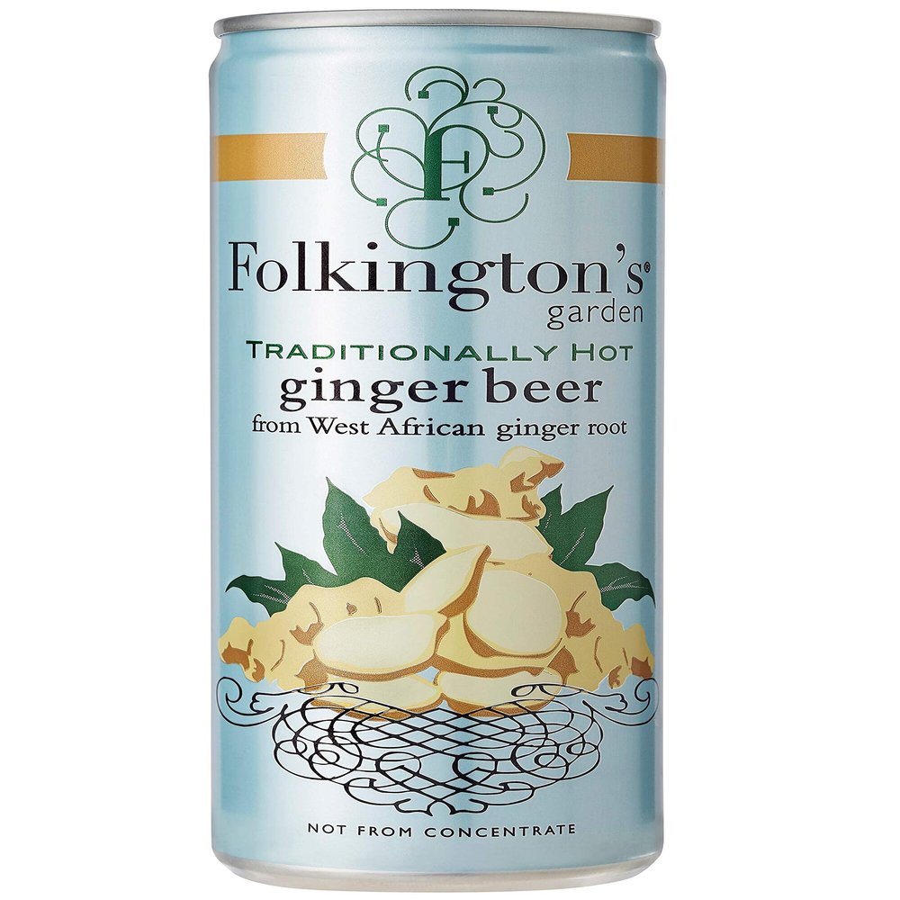 Folkingtons Ginger Beer Cans - 12x250ml