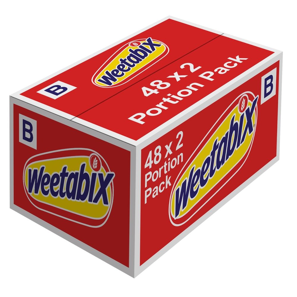 Weetabix Original Pack of 48 x 2 Biscuits (36g)  100 Percent Wholegrain & High Fibre  Source of Iron & Vitamin B1  UKs No.1 Breakfast Cereal