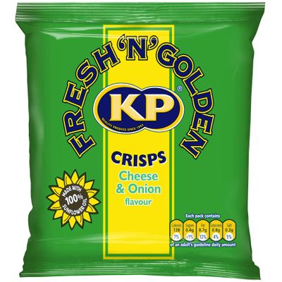 KP Cheese and Onion Crisps - 48x25g