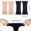 2 Pairs Arm Shapers for Plus Size Women, Upper Arm Sleeves Slimming Arm Wraps Slim Arm Compression Sleeve for Flabby Arms Tone Shape (Black, Beige, L) view 2
