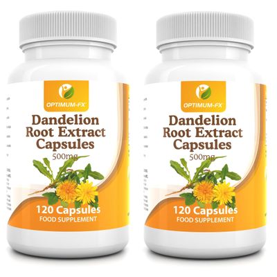 Dandelion Root Extract Capsules 500 mg 120 Capsules
