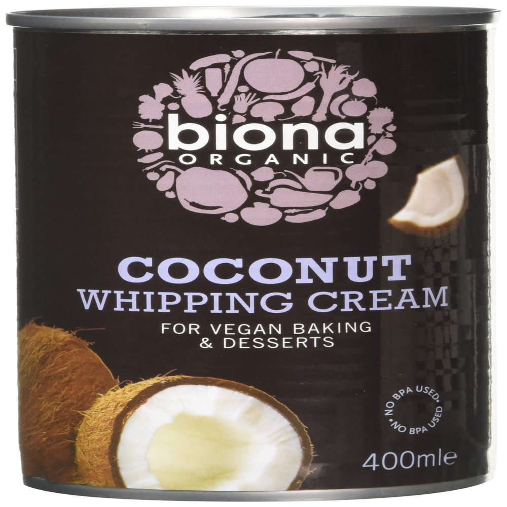 Biona Organic Coconut Whipping Cream 400ml (Pack of 6)