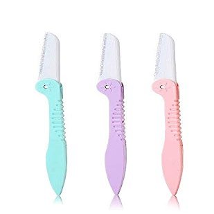3PCS Eyebrow Razor Shaper for Precisely Triming and Shaping Facial Hair Women's Trimmer Shaving Grooming Kit