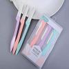 3PCS Eyebrow Razor Shaper for Precisely Triming and Shaping Facial Hair Women's Trimmer Shaving Grooming Kit view 4