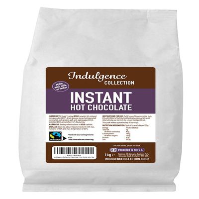 Indulgence Collection - Instant Hot Chocolate 1kg - Premium, Sustainable Cocoa Powder - Quick and Convenient Fairtrade Choco Drink - Rich and Velvety Drinking Chocolates, Perfect for Any Occasion