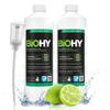 BiOHY Dishwasher Detergent for Commercial use (2 x 1l Bottle) + Dispenser | Phosphate-Free |Concentrate for Gastronomy | Radiant Shine Due to Outstanding Fat Dissolving Formula (Geschirrreiniger) view 1
