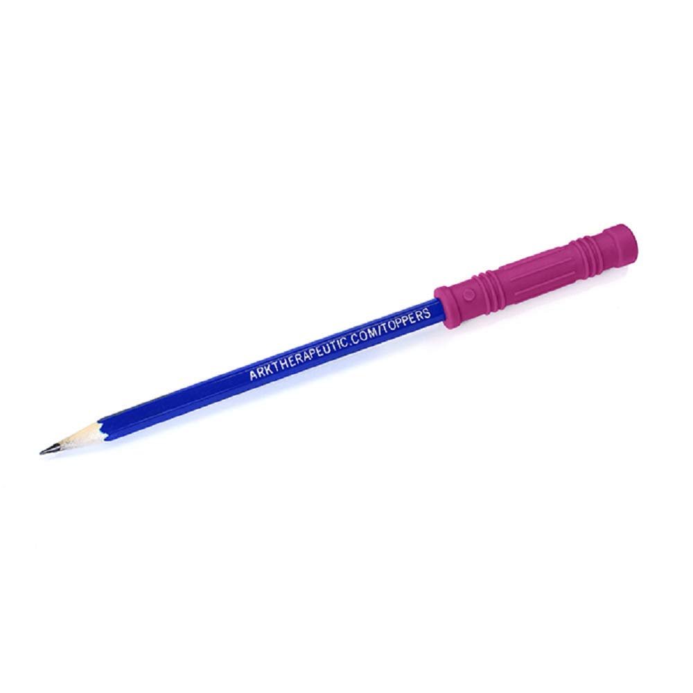 ARK's Bite-Saber Chewable Pencil Topper-Magenta, Soft for MILD Chewing