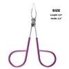Best PROFESSIONAL Scissor TWEEZERS Great PRECISION for Facial Hair,Ingrown Hair,Fine Hair, Blackhead. LESS PAIN,Silver & Purple Men/Women with EASY SCISSOR HANDLE Expert Tools Made in MEXICO (UPDATED) view 4