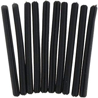 10pair Eyeglasses Temple Covers Silicone Eyeglass End Tips Ear Sock Pieces Tube Replacement Anti-Slip Ear Pads Eyeglasses Sleeve Retainer - Black (Black)