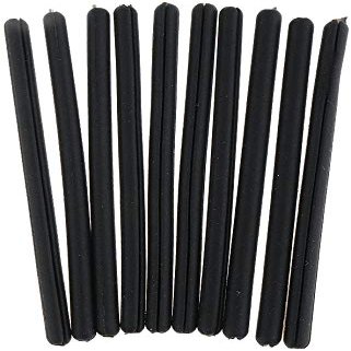10pair Eyeglasses Temple Covers Silicone Eyeglass End Tips Ear Sock Pieces Tube Replacement Anti-Slip Ear Pads Eyeglasses Sleeve Retainer - Black (Black)