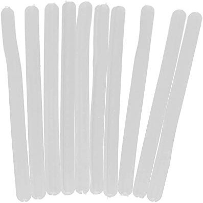 10pair Eyeglasses Temple Covers Silicone Eyeglass End Tips Ear Sock Pieces Tube Replacement Anti-Slip Ear Pads Eyeglasses Sleeve Retainer - Black (White)