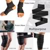1 Pair Compression Elasticity Knee Bandage Wrap Weightlifting Squat Fitness Strap Patella Leg Thigh Calf Shin Support Brace Protector GYM Basketball Sport Tape Band -Arthritis Tendonitis Pain-relief view 4