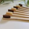 3pk Family Eco-Friendly and Natural Organic Wooden Bamboo Toothbrushes, Biodegradable, BPA Free, Medium Soft Bristles, Eco Zero Waste Gifts for Home for Travel (Bamboo Toothbrushes) view 3