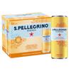 San Pellegrino Essenza Sparkling Water Lightly Flavoured Tangerine & Strawberry Cans 6x330ml view 3
