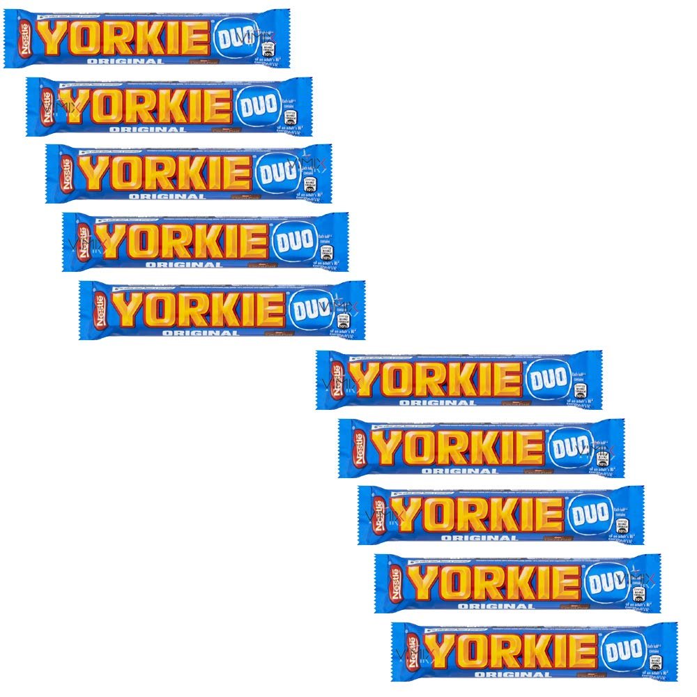 10 BARS OF NESTLE YORKIE MILK CHOCOLATE DUO BAR (10 x 72g)