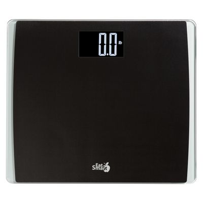 EatSmart High Capacity Scale with Extra Wide Platform, Stainless Steel, Black, 1 Count (Pack of 1)