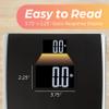 EatSmart High Capacity Scale with Extra Wide Platform, Stainless Steel, Black, 1 Count (Pack of 1) view 4