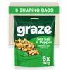 Graze Sea Salt & Pepper Veggie Protein snacks - Vegan Snacks, High in Protein & Fibre - Packaging may vary - (6 x 100g Snacks) view 1